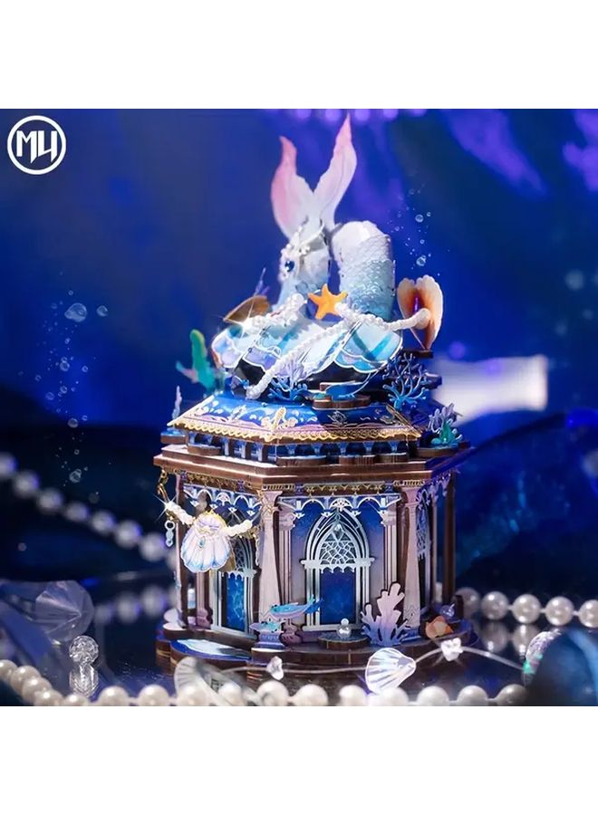 لغز صندوق حورية البحر ثلاثي الأبعاد من المعدن، هدية كنز يدوية اصنعها بنفسك - Image 4